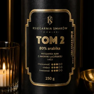 Księgarnia Smaków – kawa TOM 2, 80% Arabika (250 g) – Ziarnista_col1_part1