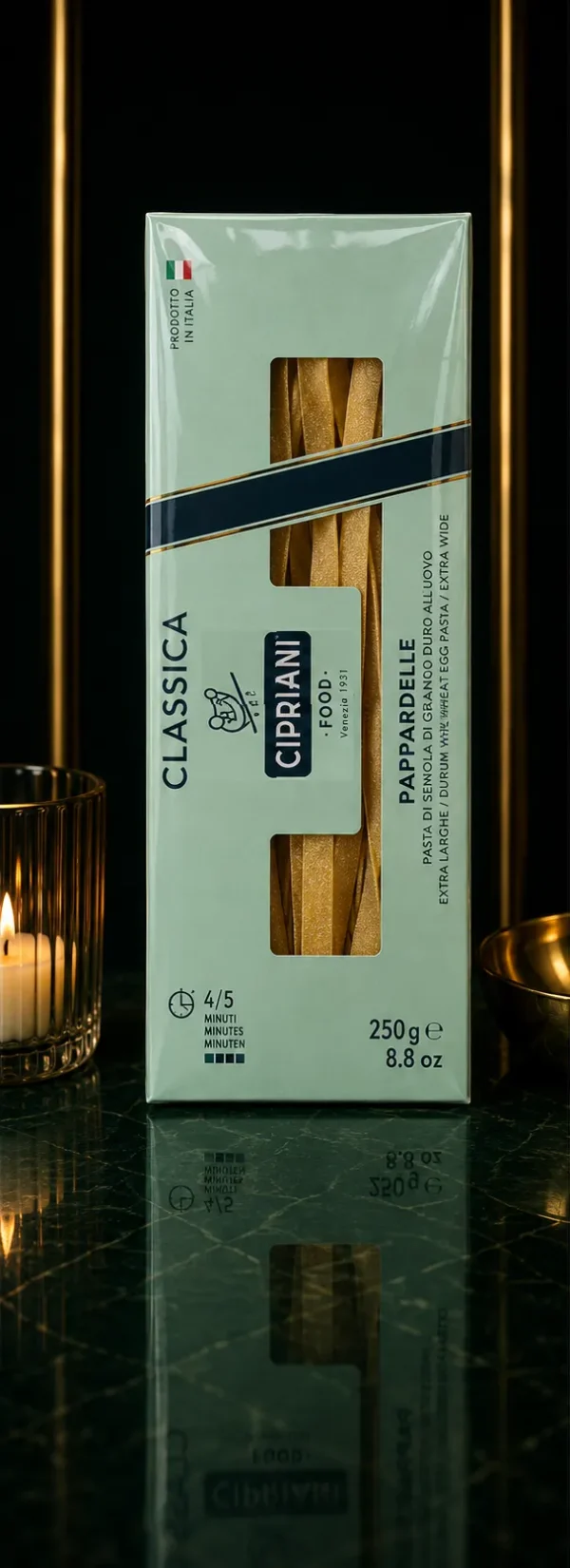 Cipriani Pappardelle ze szpinakiem 250 g – makaron jajeczny_col1_part1