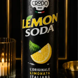 Crodo Lemon Soda – L’Originale Limonata Italiana, Włoski Napój Gazowany z Cytryną – 330 ml_col1_part1