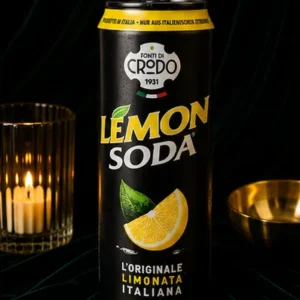 Crodo Lemon Soda – L’Originale Limonata Italiana, Włoski Napój Gazowany z Cytryną – 330 ml_col2_part1