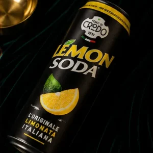 Crodo Lemon Soda – L’Originale Limonata Italiana, Włoski Napój Gazowany z Cytryną – 330 ml_col2_part2