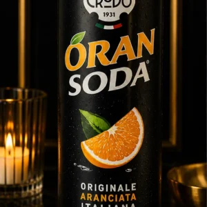 Crodo OranSoda – Originale Aranciata Italiana, Włoski Napój Gazowany z Pomarańczą – 330 ml_col1_part1