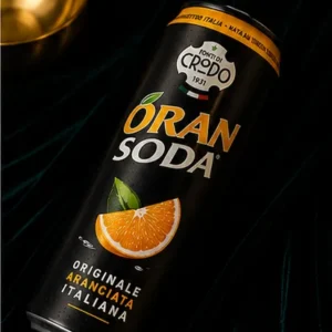 Crodo OranSoda – Originale Aranciata Italiana, Włoski Napój Gazowany z Pomarańczą – 330 ml_col2_part2