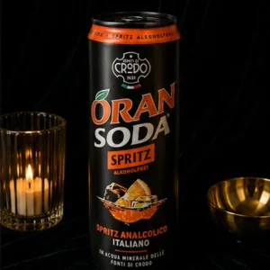 Crodo OranSoda Spritz – Włoski Bezalkoholowy Aperitif z Chininą i Pomarańczą – 330 ml_col2_part1