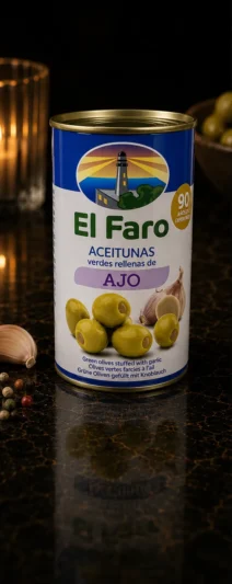 El Faro Oliwki zielone z czosnkiem 350 g 150 g_col1_part1
