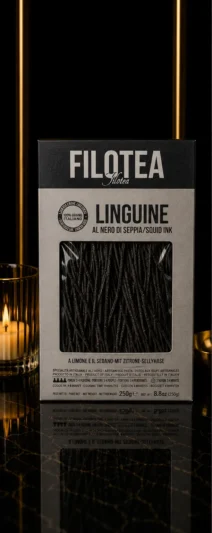 Filotea Linguine al Nero di Seppia makaron jajeczny 250 g_col1_part1