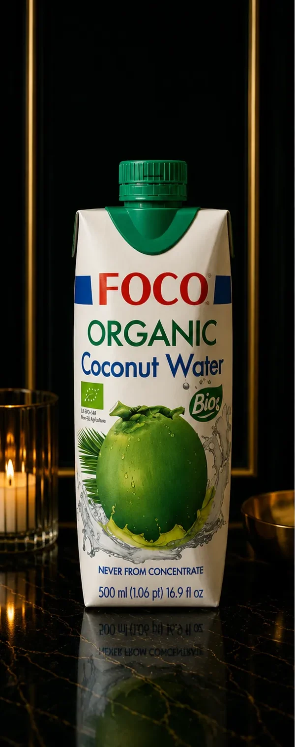 Foco Organic Coconut Water – naturalna woda kokosowa BIO – 500 ml_col1_part1