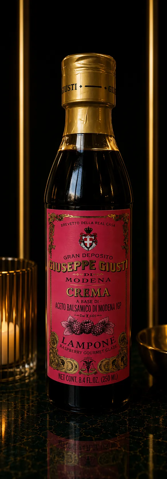 Giuseppe Giusti Crema di Aceto Balsamico Lampone 250 ml_col1_part1