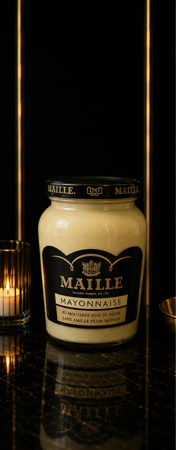 Majonez Maille z Musztardą Dijon – Kremowy, Francuski 320 g_col1_part1