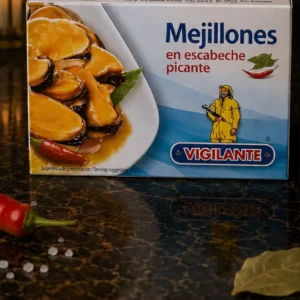 Mejillones en Escabeche Picante Vigilante – Małże w pikantnej zalewie – 115 g_col1_part1