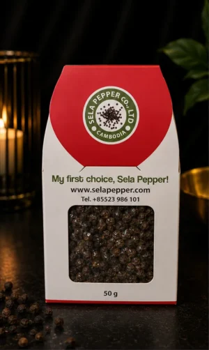 Sela Pepper – Kambodżański Czerwony Pieprz Ziarnisty Premium z Memot – 50 g_col1_part1