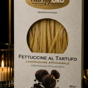 TartufOro Fettuccine al Tartufo – Rzemieślniczy Makaron Jajeczny z Czarną Truflą, 250 g_col1_part1