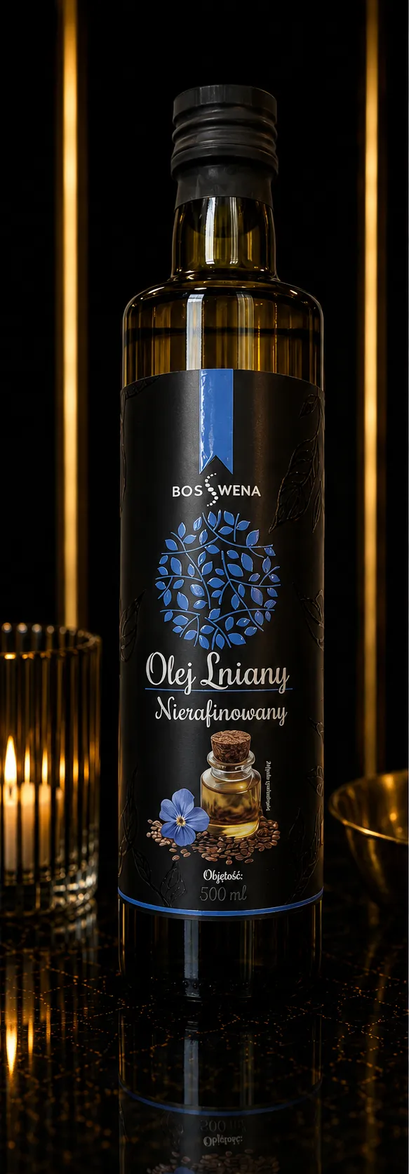 Olej Lniany Nierafinowany Bioswena (500 ml)_col1_part1