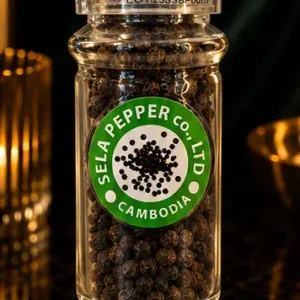 Sela Pepper – czarny pieprz ziarnisty z Kambodży z młynkiem 71 g