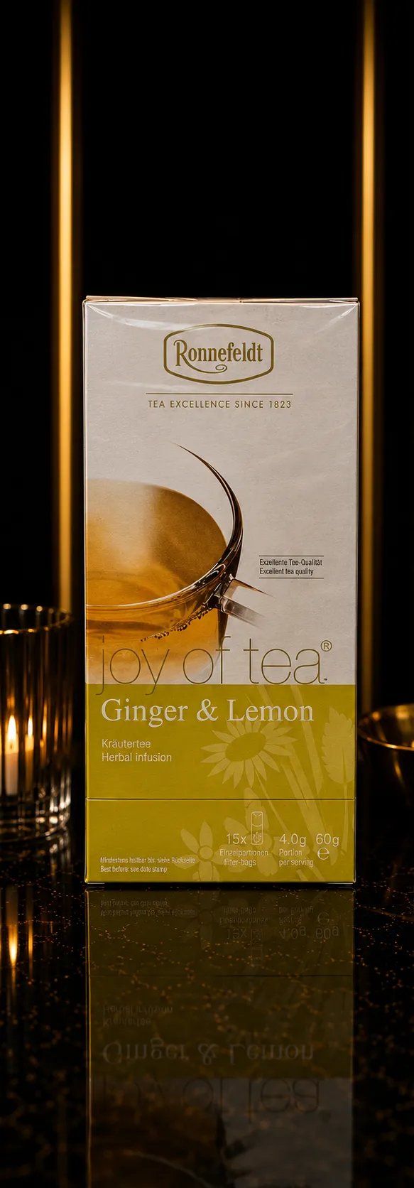 Ziołowa herbata Ronnefeldt Joy Of Tea Ginger & Lemon 15x4g_col1_part1